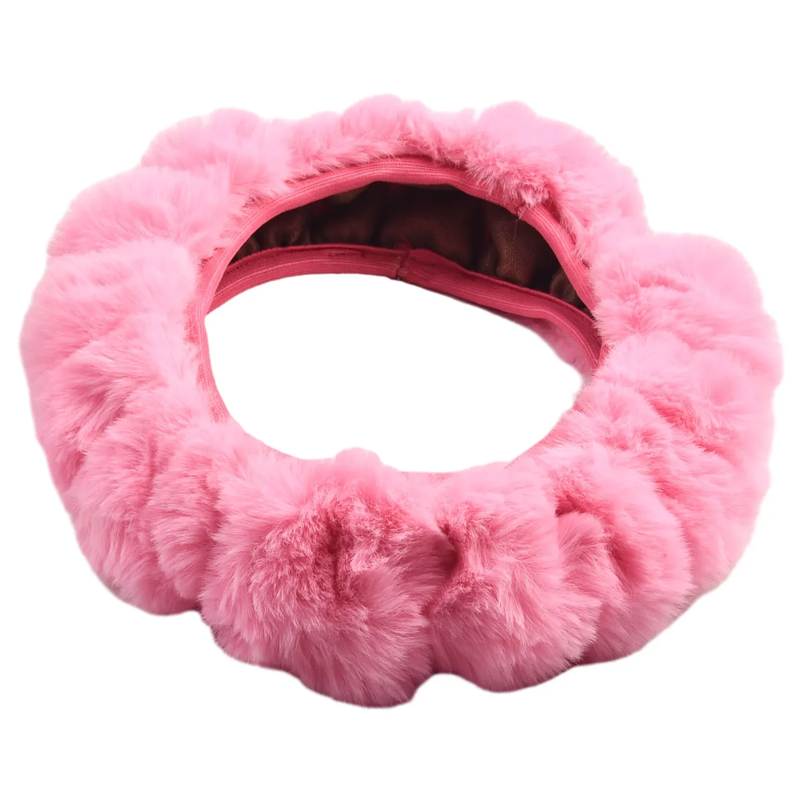 Car Decor Steering Wheel Cover Car 3 Pcs Comfort Fashion Faux Wool Fluffy Set Shift Gear Cover Thick Accessory