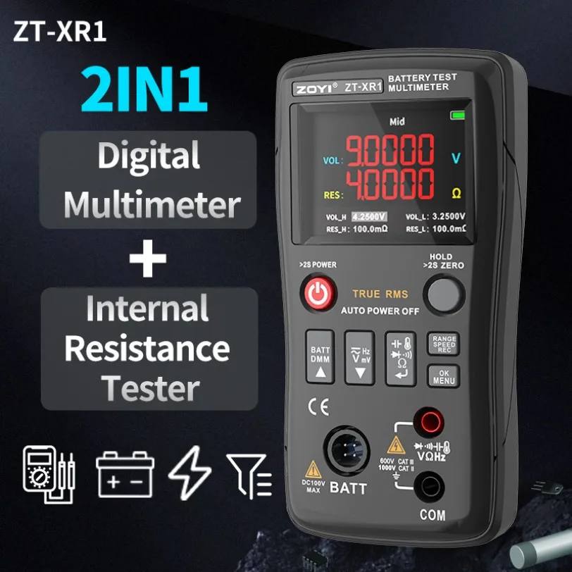 1pc  ZOYI ZT-XR1 high-precision voltage capacitance internal resistance measuring instrume*SY