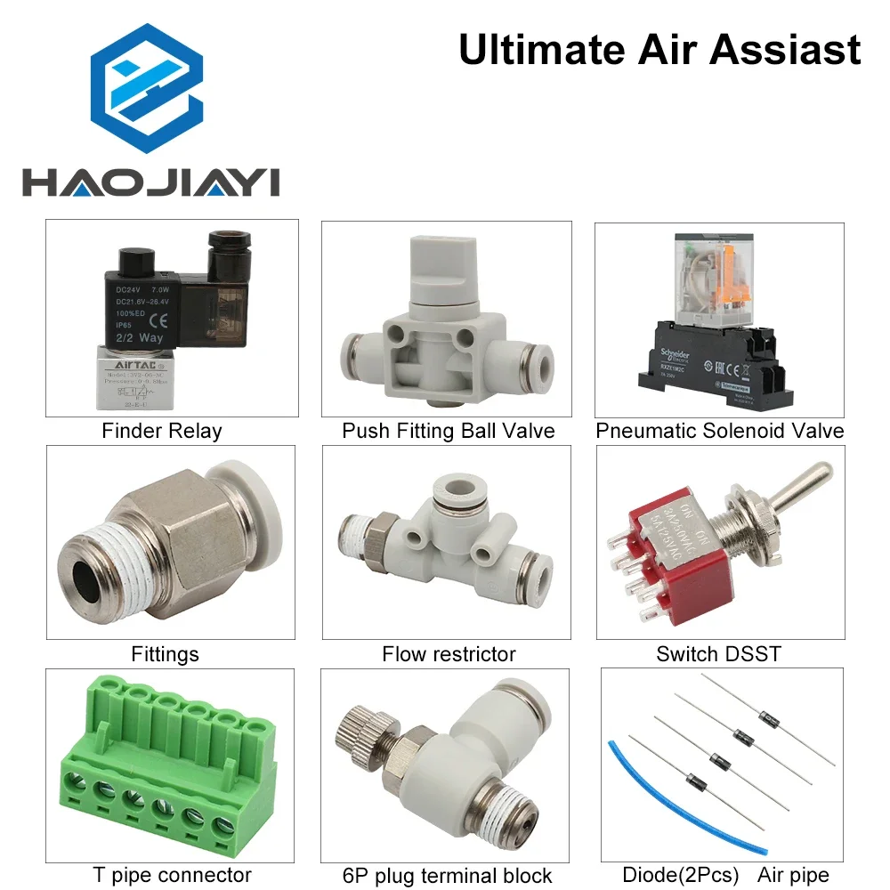 HAOJIAYI Ultimate Air Assiast Set for CO2 Laser Cutting Engraving Machine