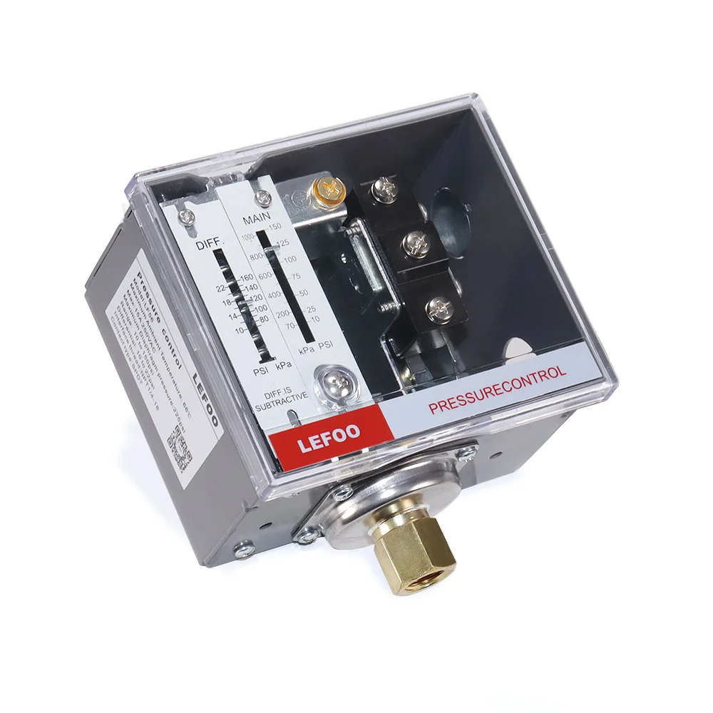 LEFOO LF56 Boiler Differential Steam Pressure Switch Steam Cleaner Pressure Switch With Micro Spare Parts