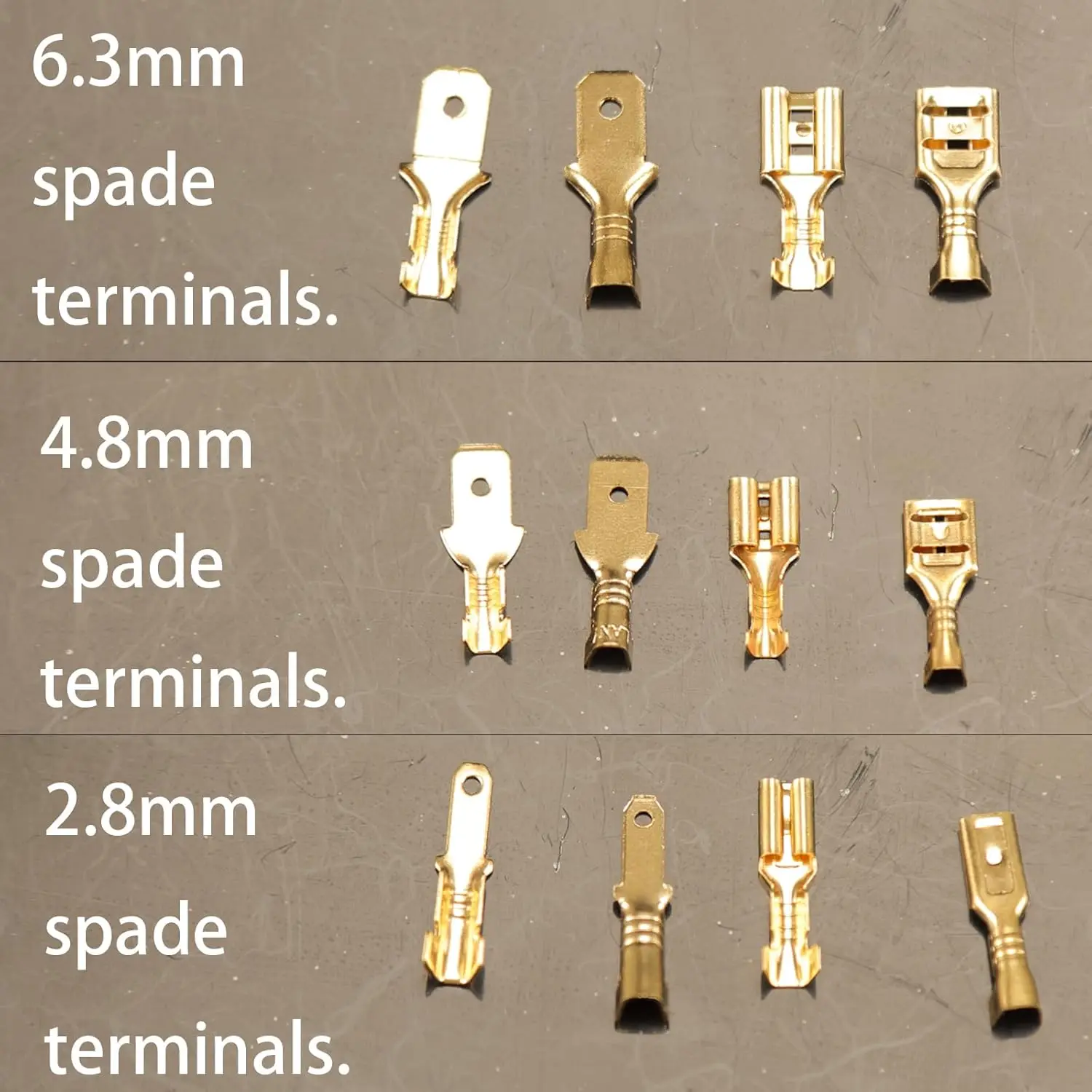 480pcs 2.8mm 4.8mm 6.3mm Male and Female Spade Connectors Kit Insulating Sleeve, Crimp Connectors Crimp Terminals Electrical image 6