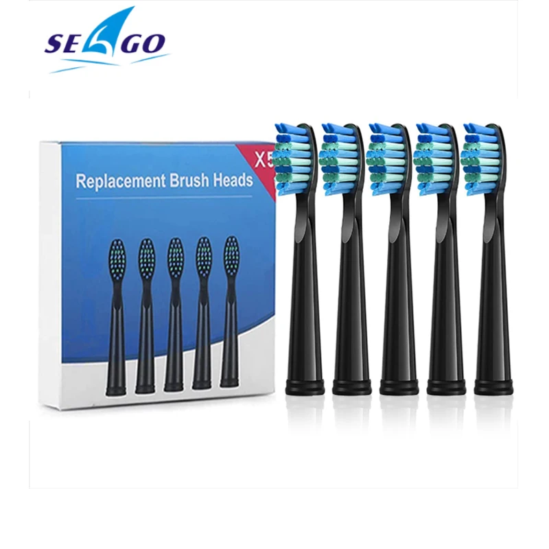 

SEAGO Brush Heads Sonic Electric Toothbrush Replacement Heads Soft Bristles Work For Seago TeethBrush SG-507 SG-515