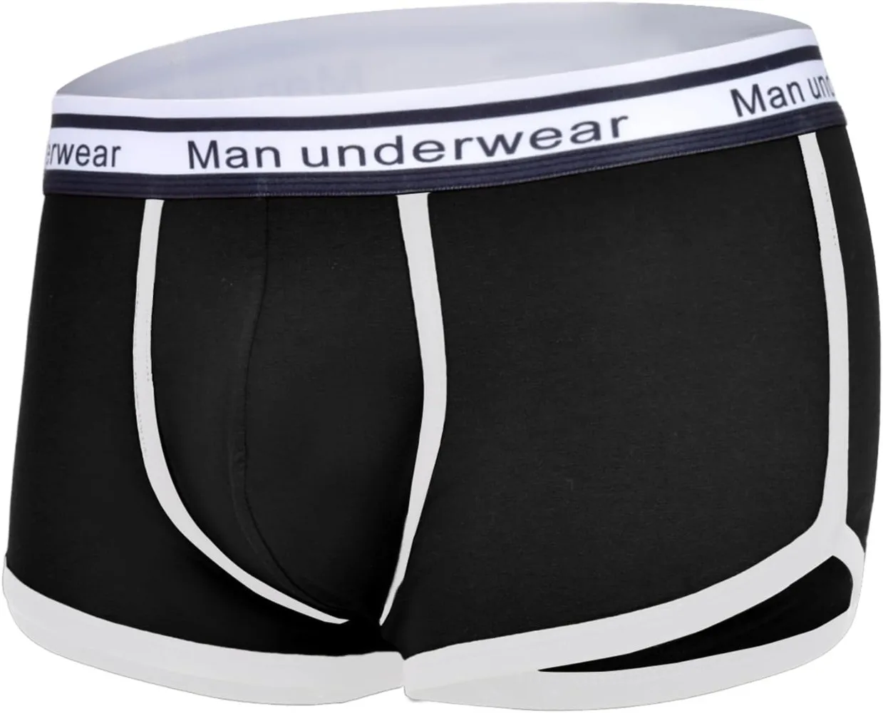 

Men's Cotton Boxer Briefs 5-Pack - Breathable Soft Underwear Mid Rise Multipack for Men, Solid Color Boxer Shorts