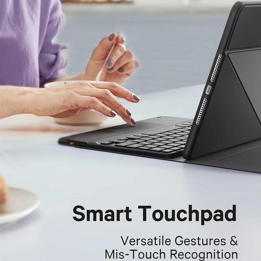 레드미 패드 2 11인치 2025용 키보드 케이스, 샤오미 레드미 패드 2 11인치 태블릿 케이스 (펜슬 홀더 및 블루투스 키보드 포함)