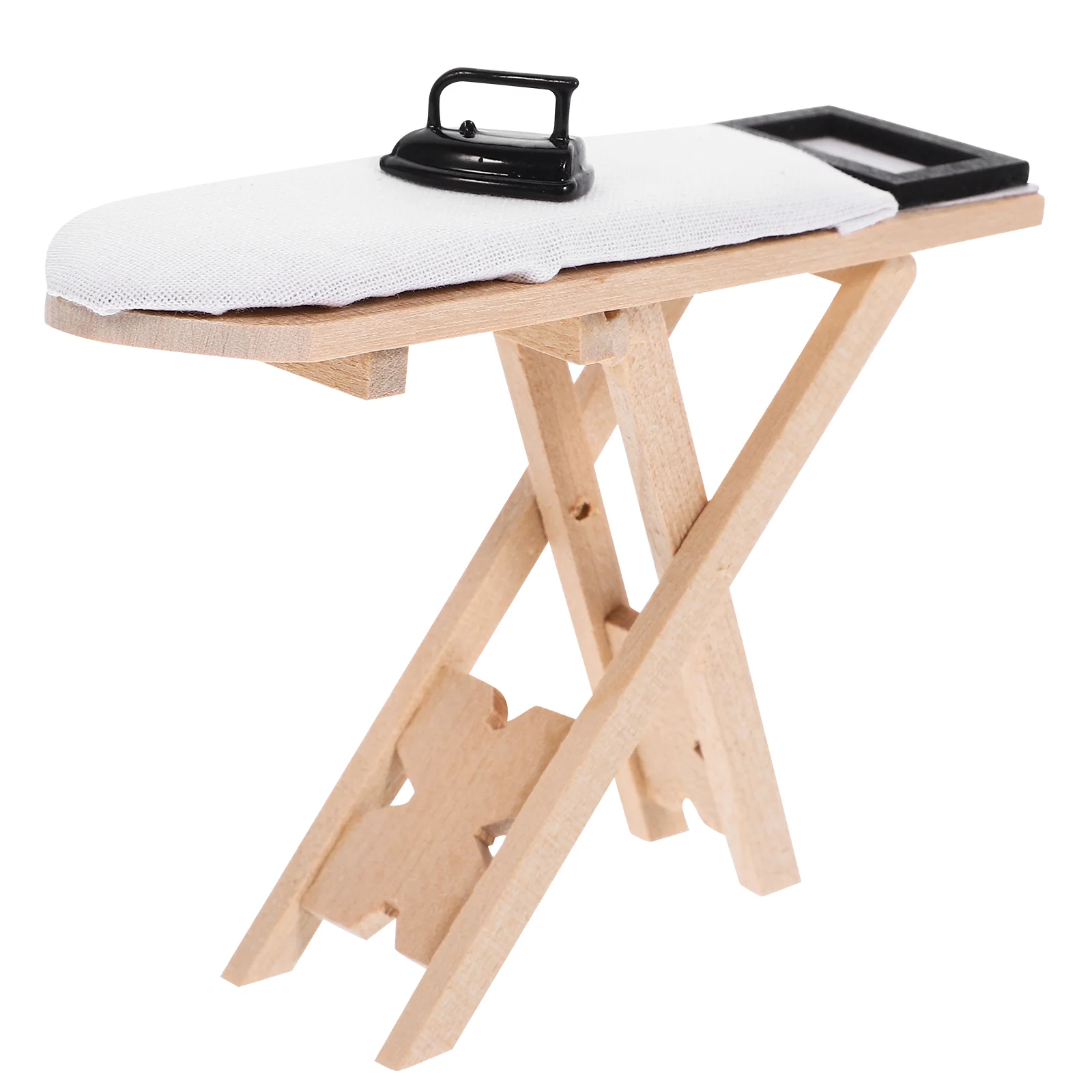 Mini Ironing Table Adorn Simulation Miniature Plaything Furniture Dollhouse Toy Micro Ornaments