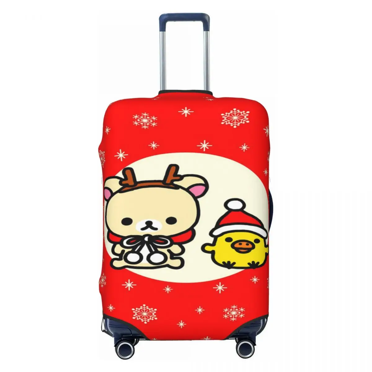 

Пользовательские рождественские чехлы для багажа Rilakkuma, модные дорожные чехлы для чемоданов 18-32 дюймов