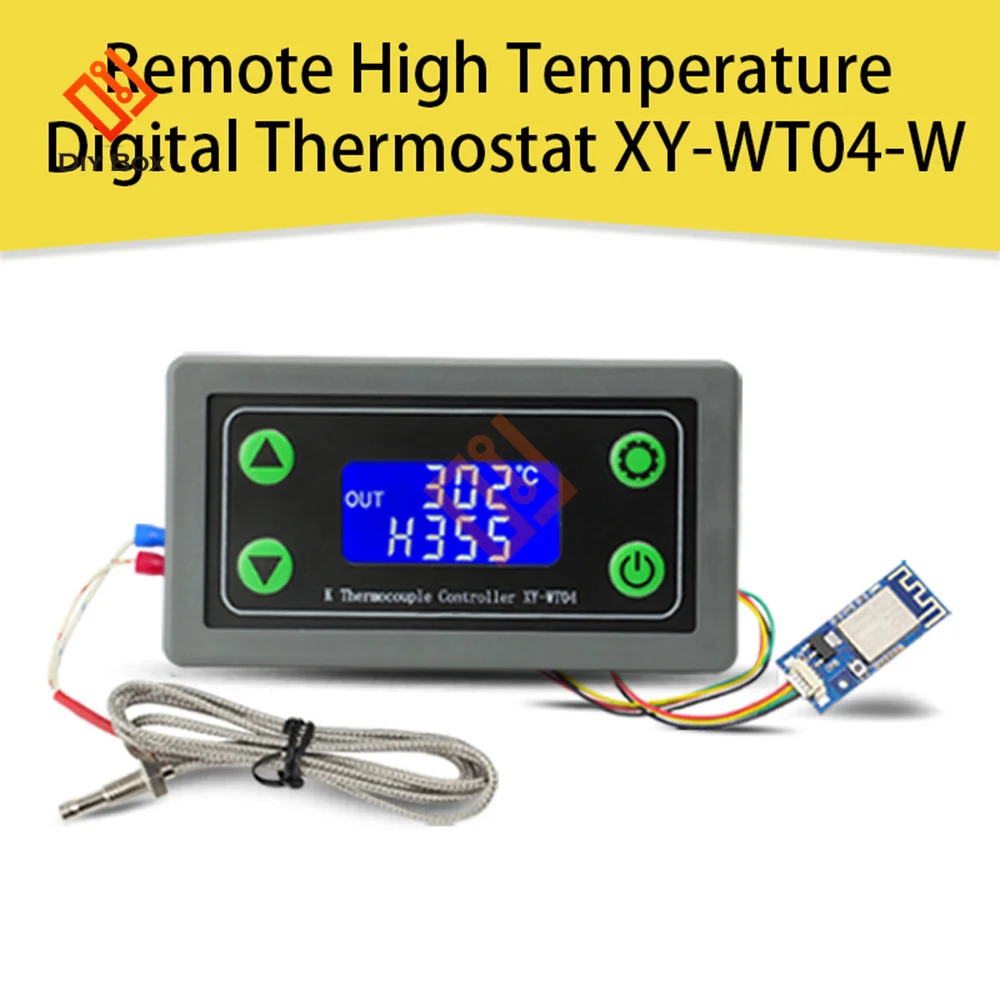 WIFI สูงอุณหภูมิเทอร์โมดิจิตอล K-Type Thermocouple อุณหภูมิสูง Controller -99 ~ 999องศา XY-WT04