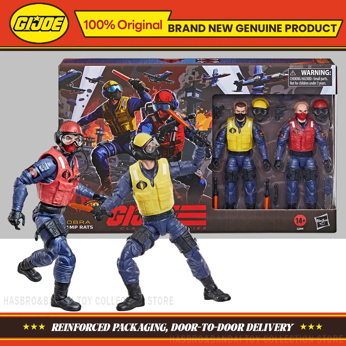 En stock: Hasbro G.I. Serie Clasificada de Joe # 195 Cobra Ramp Rats, Figura de Acción Cobra Rattler Ground Crew, Modelo Original, Regalos