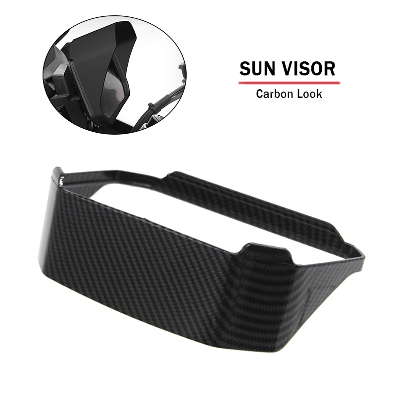 Carbon Look Instrument Hat Sun Visor Meter Cover Screen Protector For BMW R1200GS R1250GS LC ADV F850GS F750GS S1000XR F900R/XR