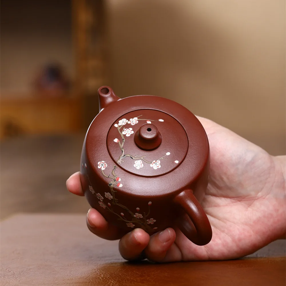 170ml Authentic Yixing Purple Clay Teapot Master Handmade Kettle Custom Beauty Tea Infuser Chinese Zisha Tea Accessories