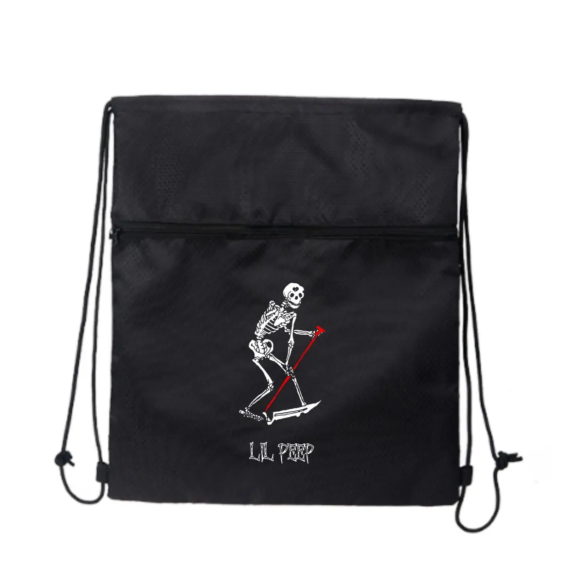 

Talk Self Sparks Thought Joy Черная сумка на молнии на шнурке: идеально подходит для коротких прогулок