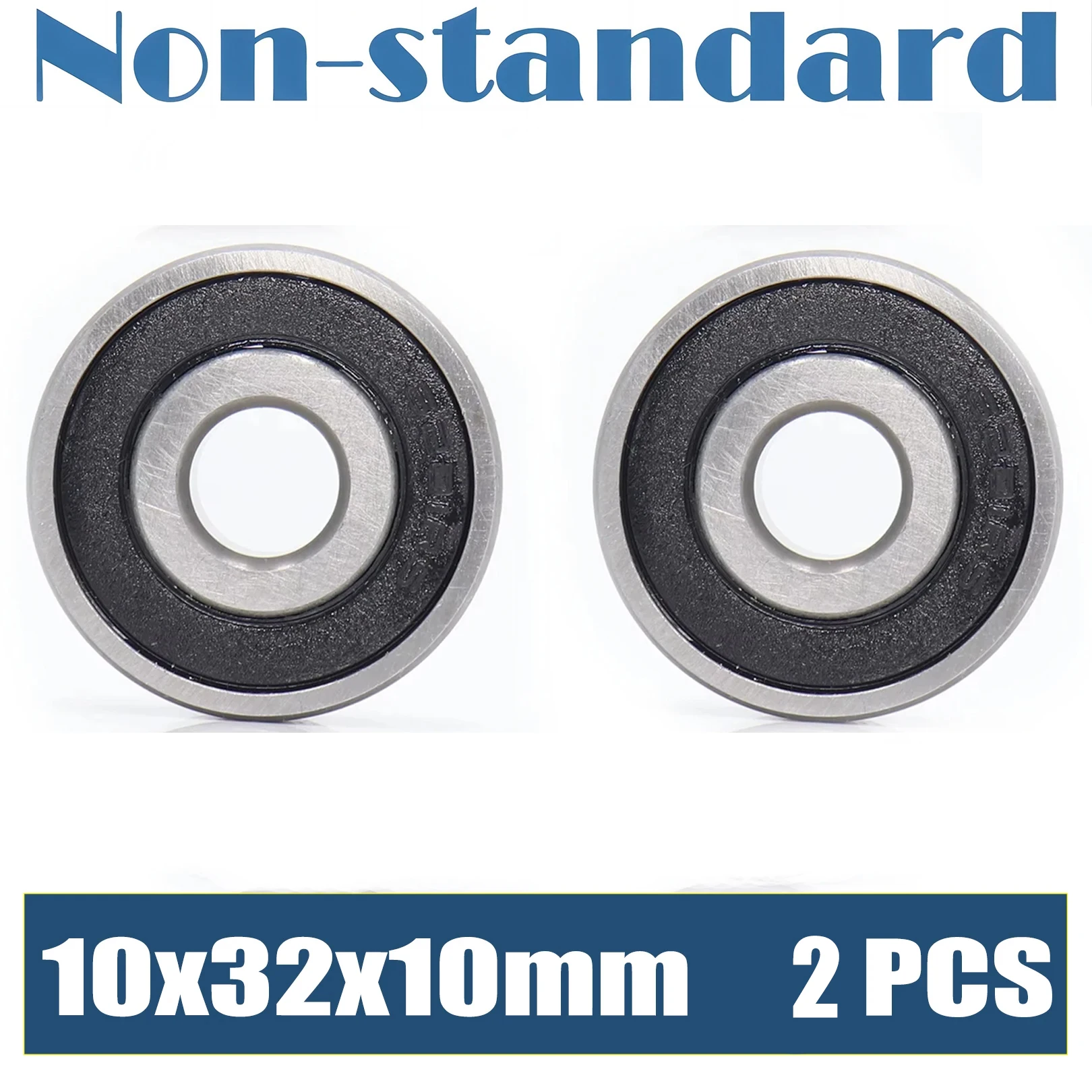 2PCS 6201/10 10*32*10 mm 2RS Non-standard Ball Bearings ABEC-1 103210 for Electric Motor Power ToolID 10 32 10