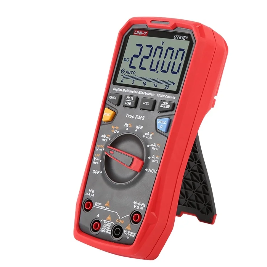 T UT61E+ True RMS Multimeter 22000 Digits Auto-Ranger CE Certified 400mV-1000V Voltage 400uA-10A Current Resistance 400-40M