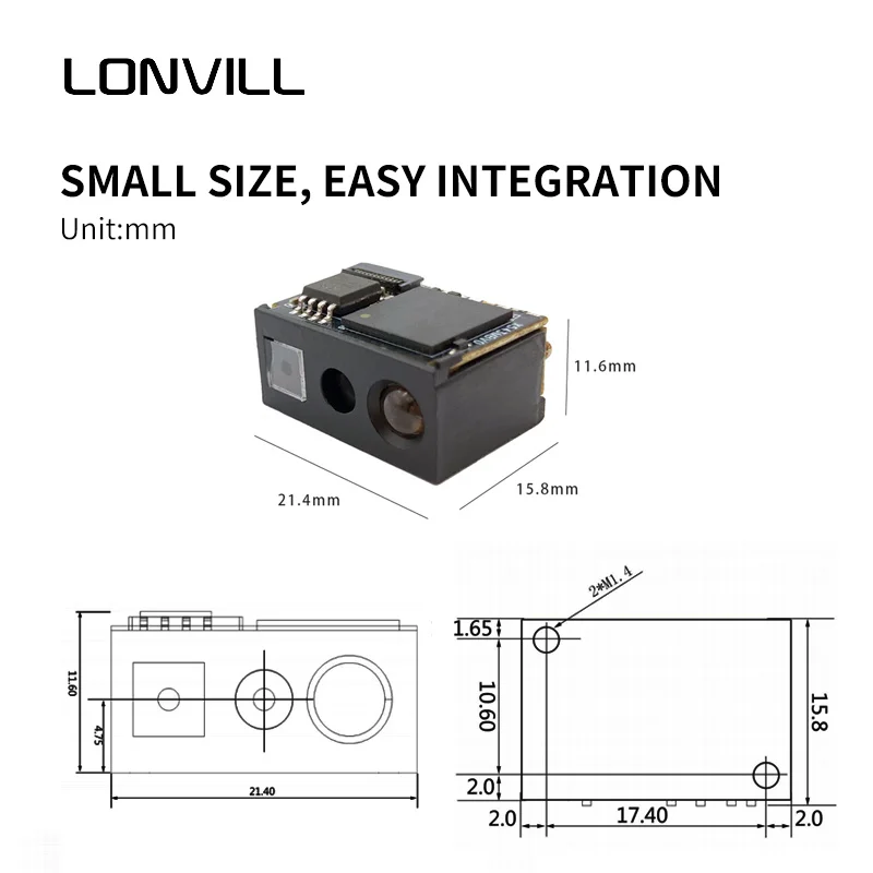 เครื่องอ่านบาร์โค้ดแบบฝังในตัว ราคาโรงงาน โมดูลเครื่องอ่านบาร์โค้ด USB TTL
