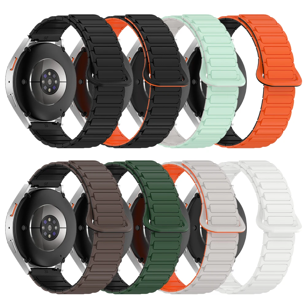 For Zeblaze Btalk 3 Pro/Plus Silicone Band For Zeblaze Stratos 2 Ultra/Ares 3 Pro/ibe 7 Pro Sport Wristband 22mm Magnetic Straps