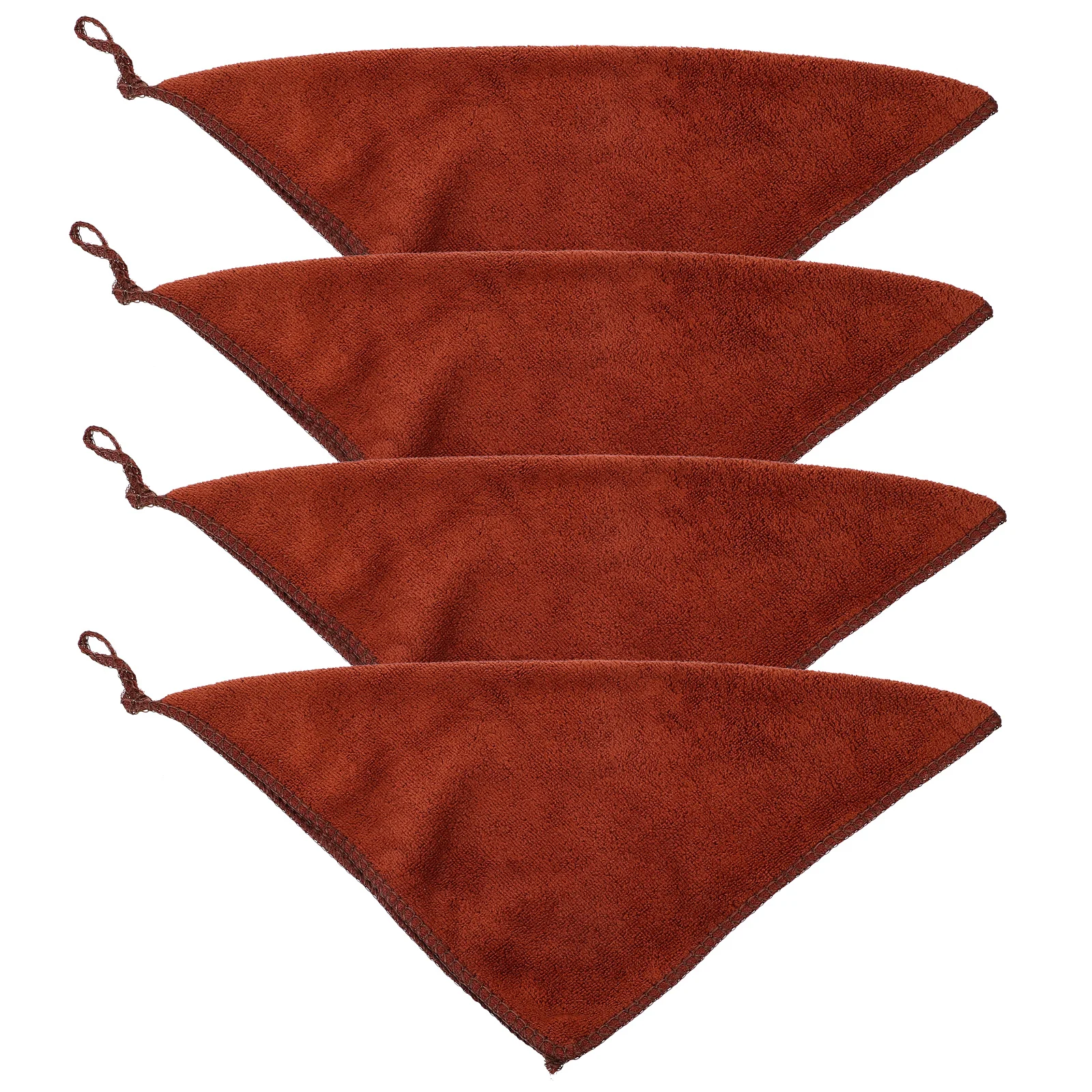 4Pcs Exfoliating Face Towel Nonwoven Square Wash Cloth Fade Resistant Skin Friendly for Home Travel Face Facial Towel