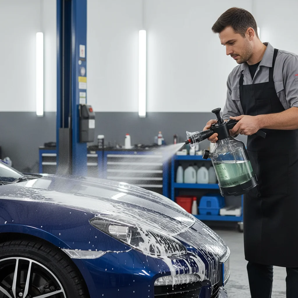 

Профессиональный распылитель пены для мойки автомобилей 2,5 л, ручной напорный распылитель воды для чистки и мойки автомобилей, пенная пушка для удаления снега