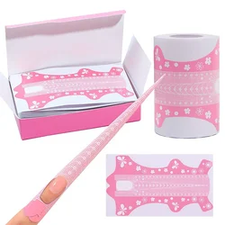 50/100pcs Professional Nail Forms Tips for Nail Extension Building Acrylic Nails Stickers Self-Adhesive UV Gel Paper Manicure