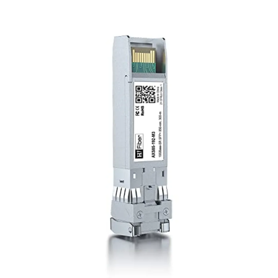 Módulo SFP+ LC Multimodo H!Fiber 10G, Transceptor de Fibra 10GBase-SR para Cisco SFP-10G-SR, Meraki MA-SFP-10GB-SR, Ubiquiti UniFi