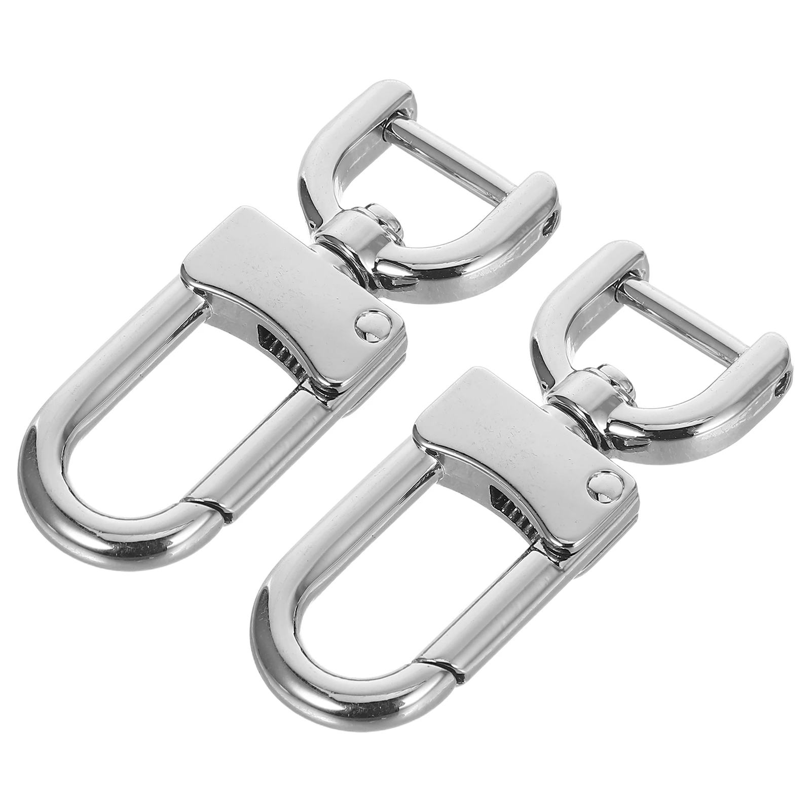 

2pcs Metal Hook Buckle Durable Snap Hooks Silver Keyring Clasp Detachable Pet Collar Clip Webbing Hardware Purse Strap Lobster