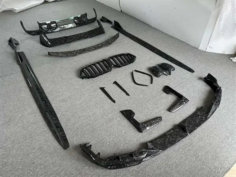 LD Style Forged Carbon Fiber Bodykit for F95 X5M Pre Lci 2022 Front Bumper Spoiler Car Body Kits