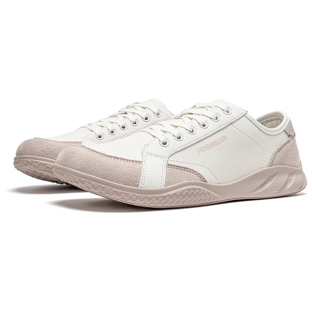 HOBIBEAR Barfußschuhe für Damen und Herren, breiter Zehenbereich, leichte Turnschuhe, lässige, farblich abgesetzte Wanderschuhe aus Kunstleder – Detail 17