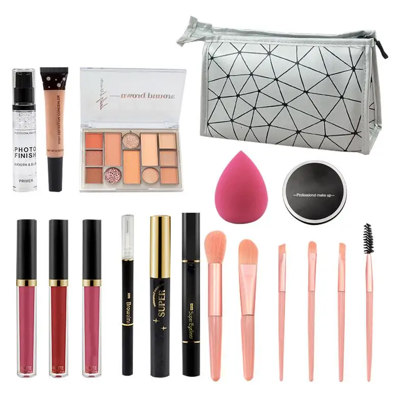 18-delige make-upkit voor vrouwen Volledige kit make-upbundel Inclusief oogschaduw make-up make-upbundel Inclusief oogschaduw make-upkits tassen