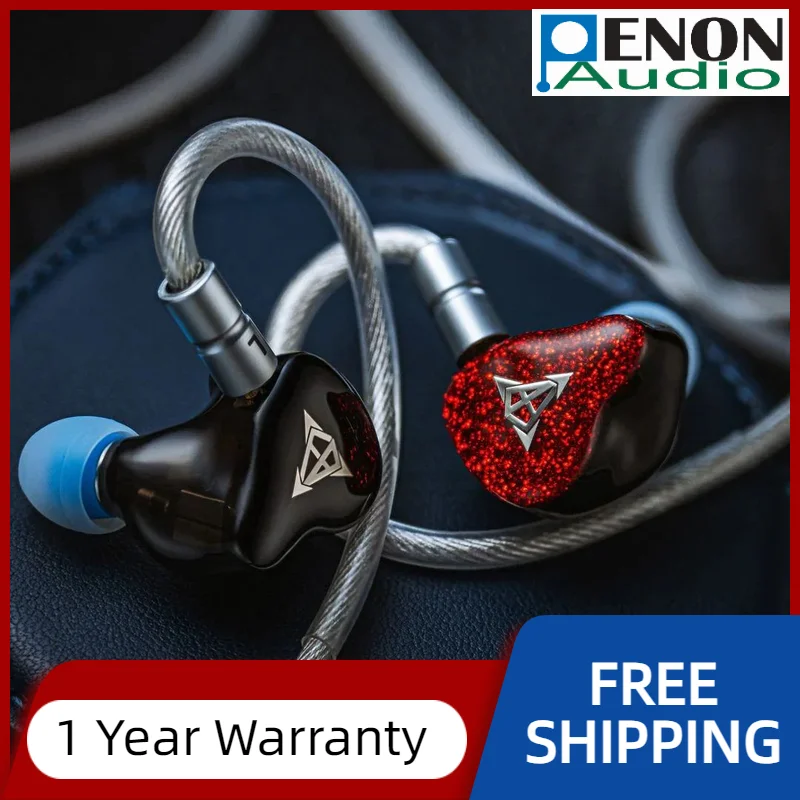 Hisenior Mega5Est Bass+ Limited Edition 2EST + 2BA +1DD Tribrid 5-Drivers Hybrid Audiophile Sub-bass IEM HiFi In-ear Earphone