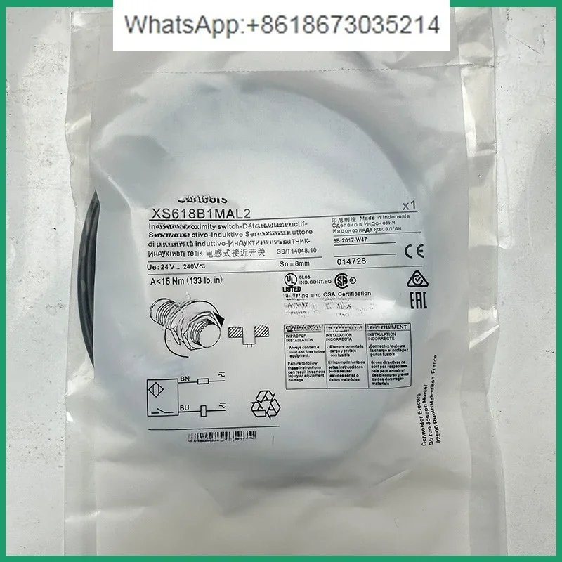 XS112BLPAL2 XS1M18MA250 XS8C4AMP Sensor de interruptor de proximidade