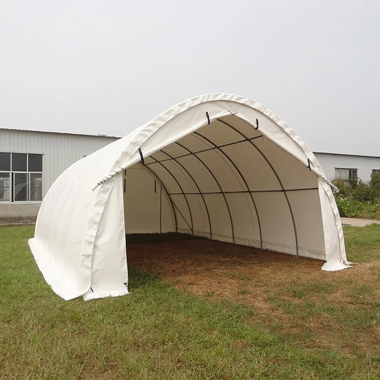 Galvanized steel truck storage tent