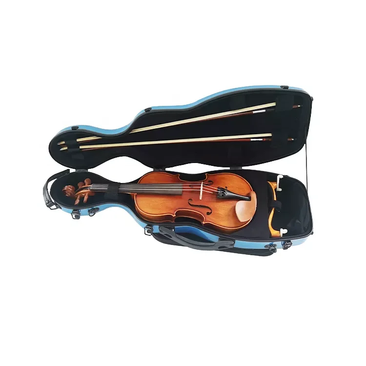 Musical Instrument Violin Accessories Composite Carbon Fiber Shaped Adjustable Violin Case