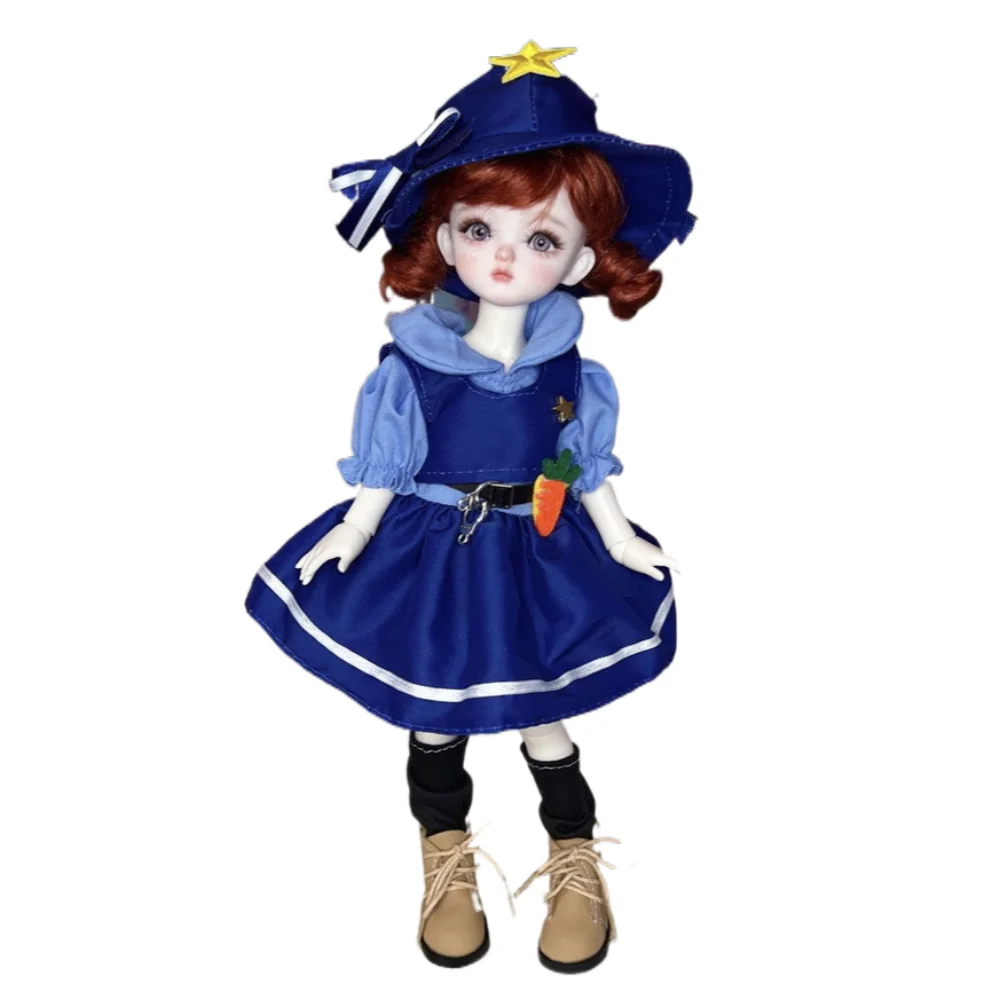 Sweet 1/6 30cm Doll 1/6 point Doll Hoodie DIY Handmade Doll'S Lolita Dress Set Replace Kids Gift Doll Princess Dress Cotton Doll