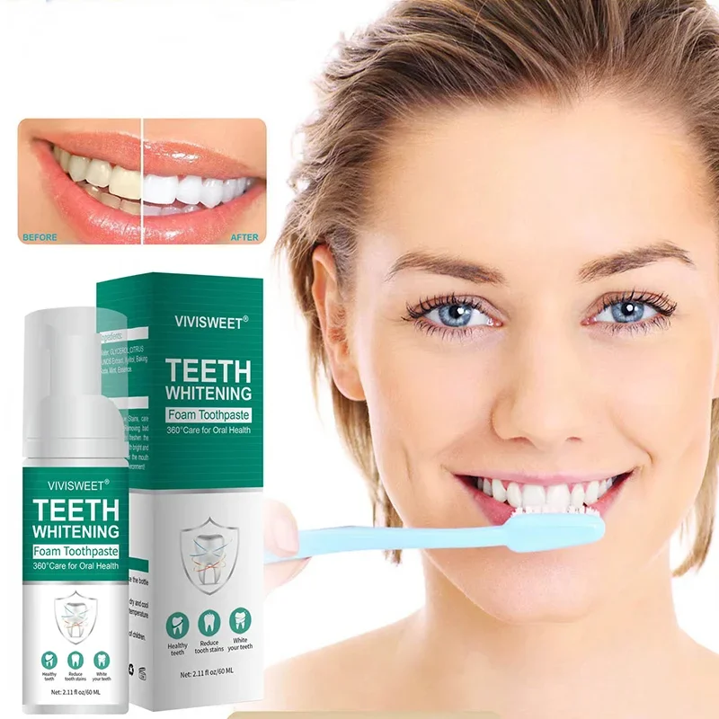 Tooth Cleaning Mousses Toothpaste Mouthwash Fresh Breath Tooth Stain Removal Brightening Whitening Bleaching Oral Hygiene Care