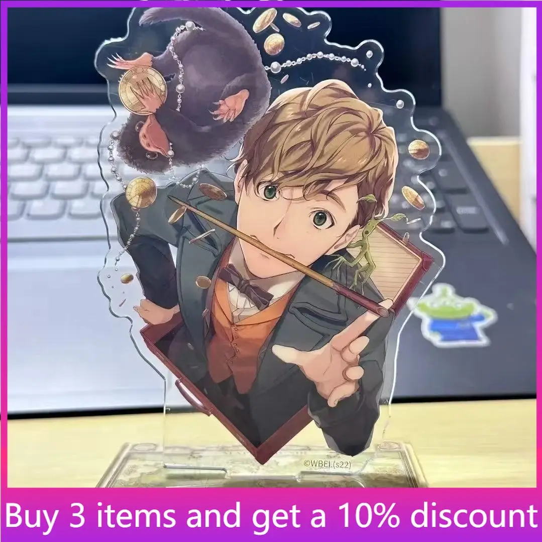 

Newt Scamander film peripherals figure acrylic stand Newt Scamander figurine standing plate collectible desktop ornament toys