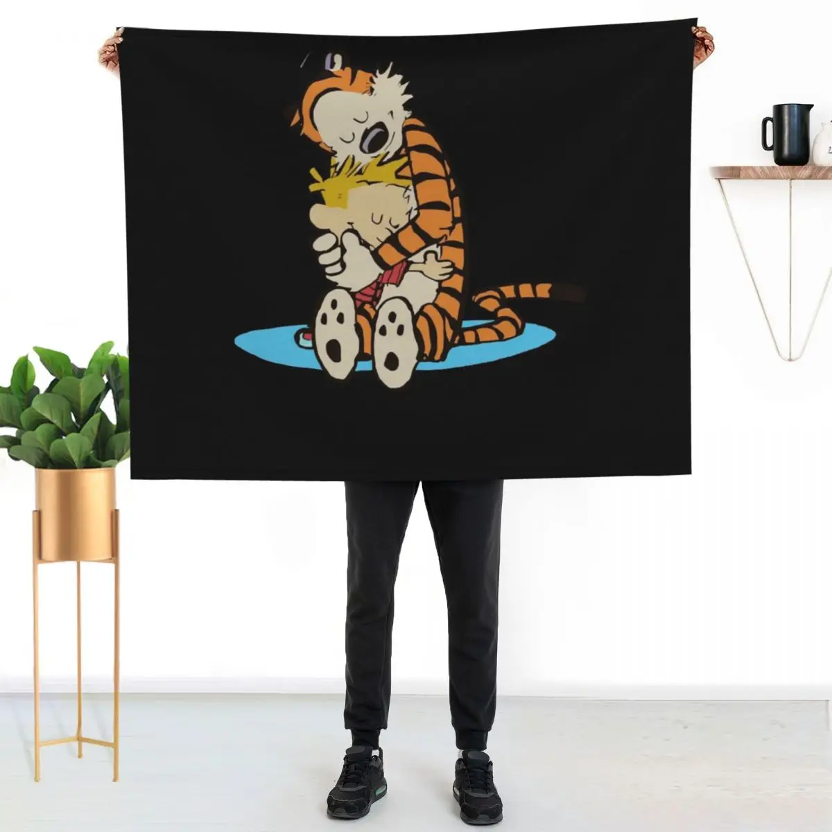 Ways To Keep Magical World Calvin Arts Fans Hobbes Funny Gift Throw Blanket Furrys Moving Fashion Sofas Decorative Sofa Blankets 2