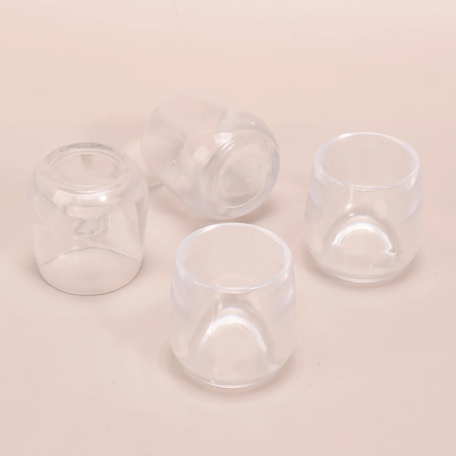 5pcs 3cm Mini Egg-Shaped Transparent Cup Plastic Cup DIY Succulent Flower Pot Miniature Dollhouse Desktop Decor Scale