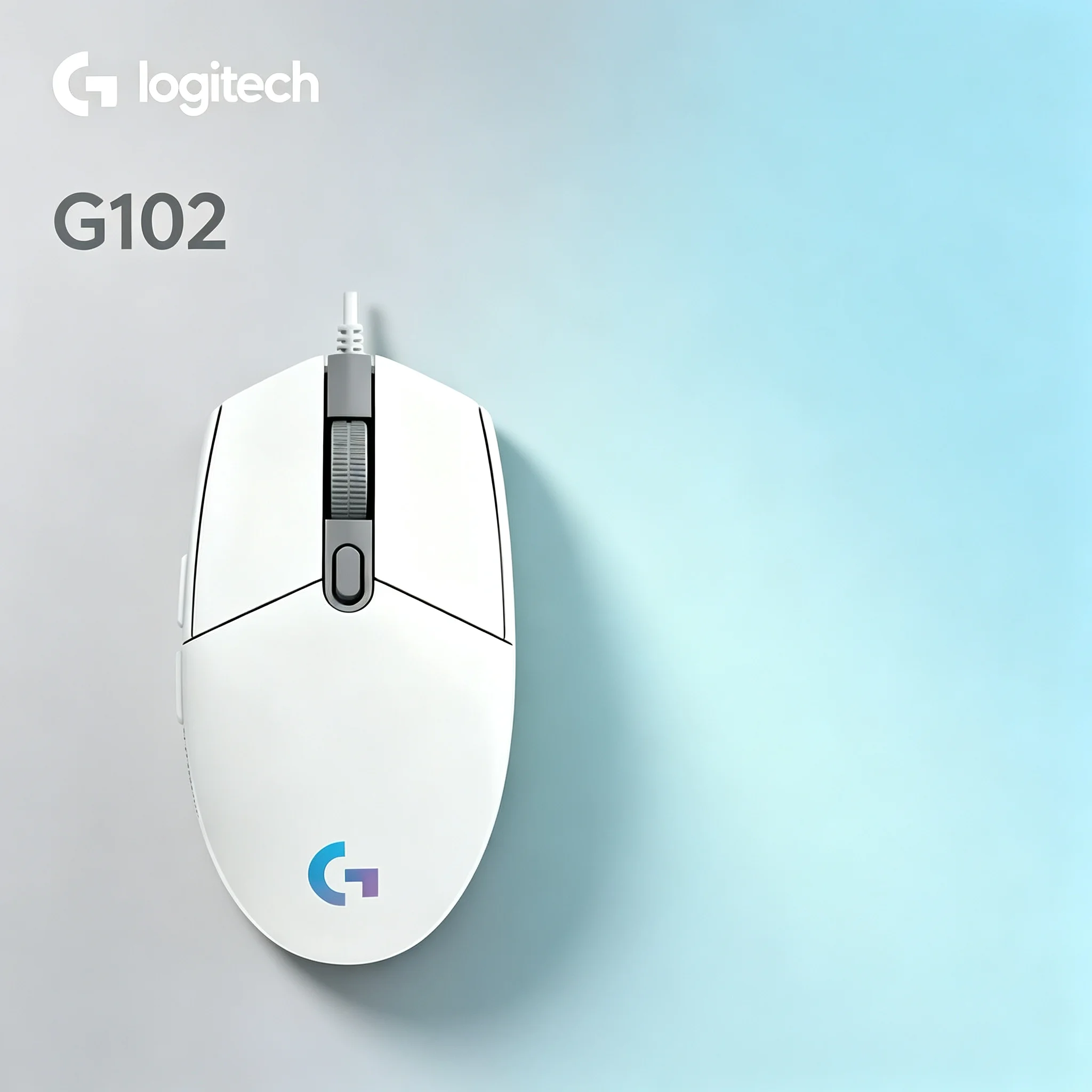 Logitech G102 RGB Wired Gaming Mouse Adjustable Light Brightness For CS PUBG LOL Valorant Gamer Daily Desktop Laptop Mouse