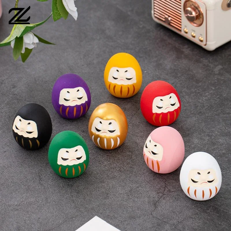 Japanese Ceramic Daruma Statue Daruma Tumbler Crafts Lucky Fortune Ornament Landscape Daruma Doll Fengshui Home Decor Gift