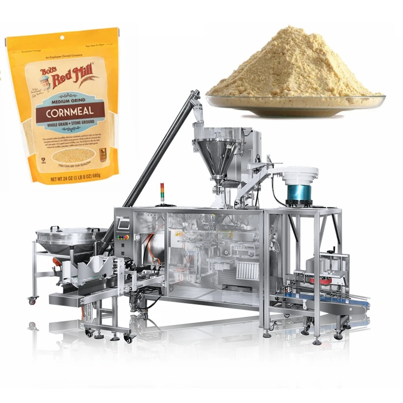 Automatic Premade Bag albumen egg powder Filling Packaging Spices Seasoning Cinnamon Powder Doypack Packing Machine