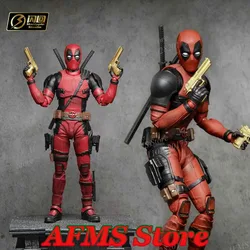 Manipple Studio 1/12 Scale Collectible Figure Deadpool Ryan Reynolds Head Sculpt Weapon Fit 6Inch S&Ml Action Figure Body Dolls