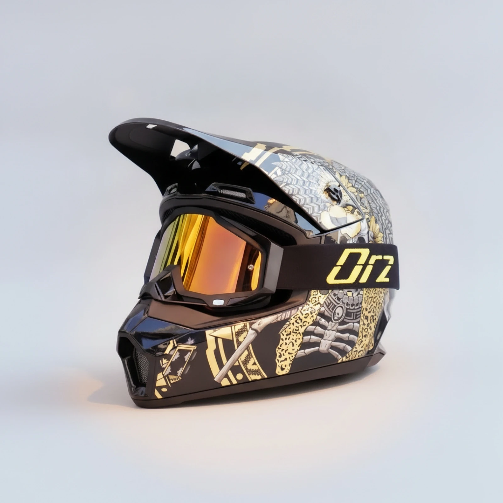 Full Face Motocross Helmet Comfortable Full Face off-Road Helmet Washable Long-Lasting for Motorcyclists, Trail Sessions