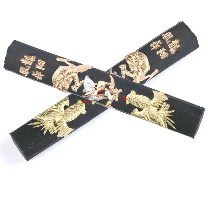 Anhui Ink Stick Chinese Painting Calligraphy Ink Block Exquisite Pine Soot Calligraphy Ink Stick Grinding Inker Caligrafia China