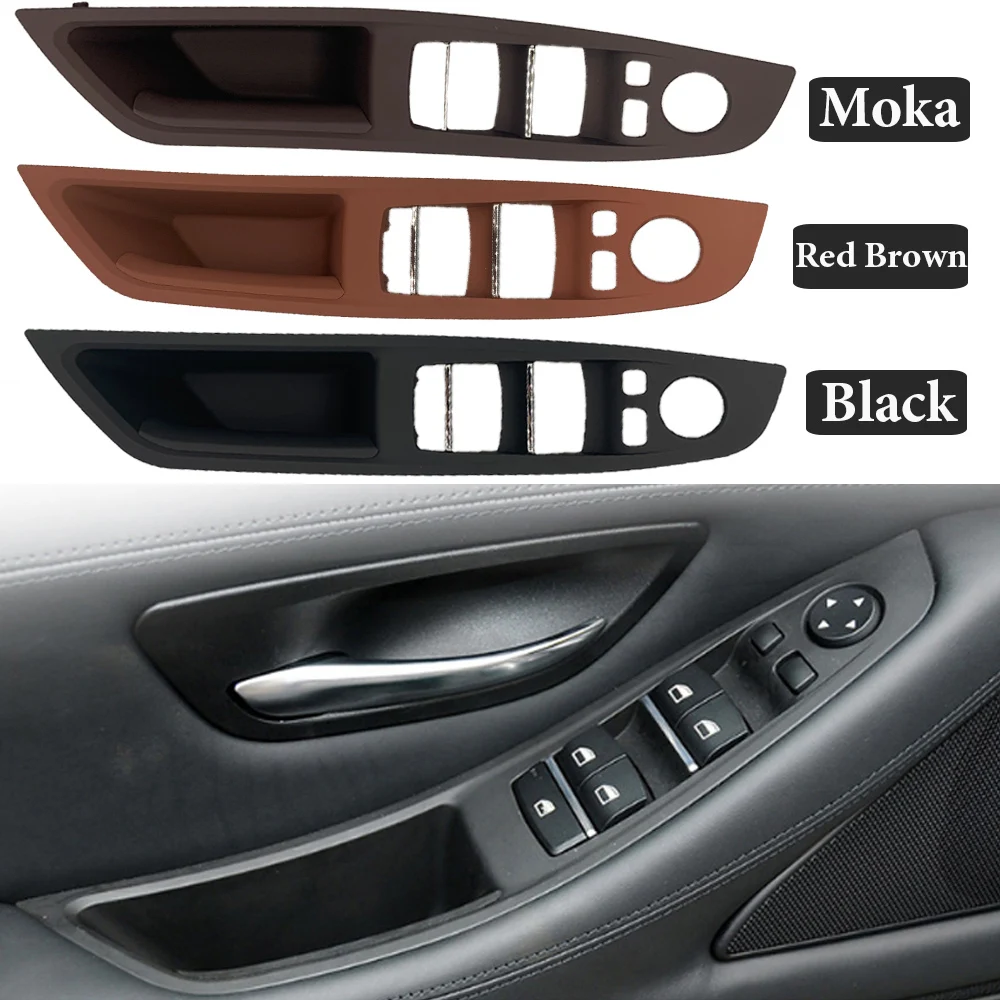 

High quality LHD Door Handle Cover For BMW 5 Series F10 F11 F18 Carbon Fiber Car Inner Passenger Door Handle Pull Trim Cover