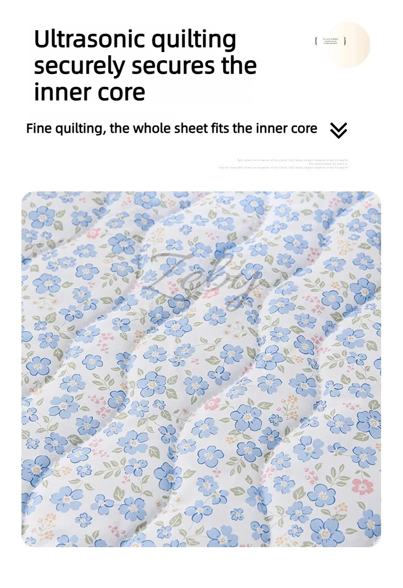 Breathable Quilted Summer Blanket Cooling Skin-friendly Comforter Soft Lightweight Quilt Well-vetilated Single Double  Duvet Set