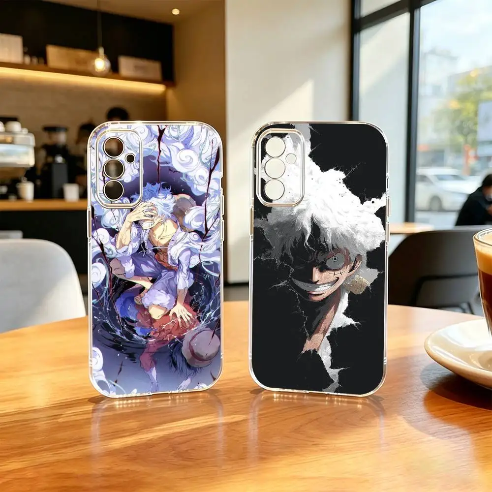 Чехол для телефона O-neP-piece L-Luffy Gear 5 Anime для Samsung A10,12,20,21S,30,31,40,50,51,52,70,71, прозрачный чехол