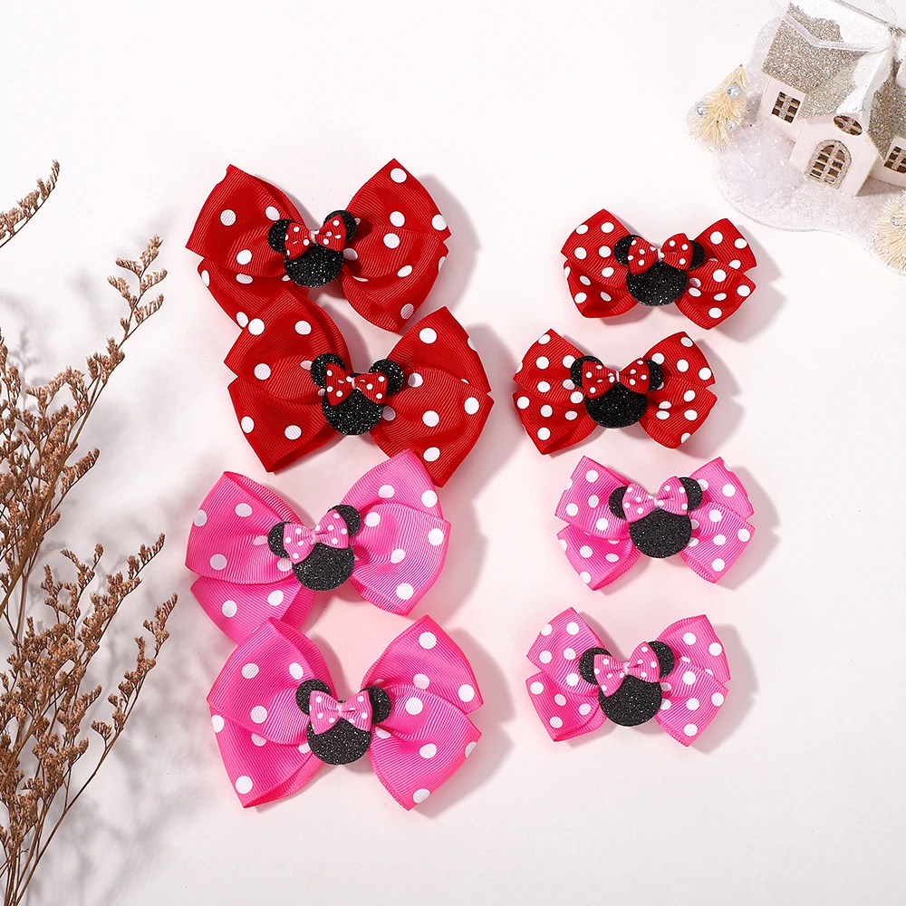 Polka Dot Bow Hair Clip 4