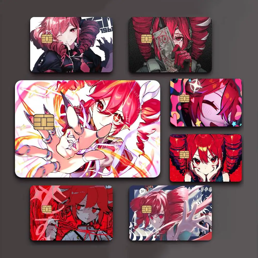 Popular Virtual Singer Kasane Teto Anime Anime Young Creidt Card Debit Card Sticker Film Case Front Tape For Small Big No Chip