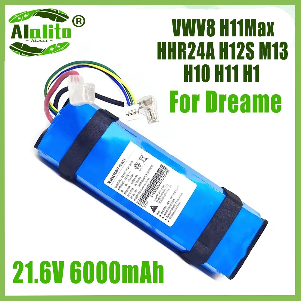 

21.6V For Dreame H11/H12Max lithium battery pack of the floor scrubber. Rechargeable floor scrubber battery H12 PRO accessory