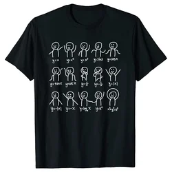Graphic Cotton Streetwear Short Sleeve Birthday Gift SummerStyle T-shirt Men Algebra Dance Funny Figures Math Equation T Shirts