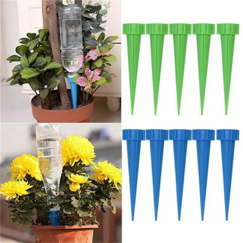 5-10pcs Self Watering Kit Drip Irrigation Indoor Plant Watering Device Horticultural Flower Automatic Watering Device Small Tool